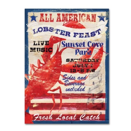 Fiona Stokes-Gilbert 'All American Lobster' Canvas Art,35x47